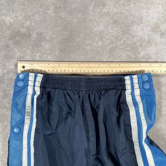90’s Blue And White Striped Snap On Track Vintage Pants - Picture 4 of 10
